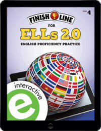 Finish Line for ELLs 2.0 Interactive eBook, Grade 4.