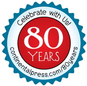 Continental Press 80th Anniversary logo