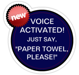 Voice Activates sticker to pull an April Fools' prank on your students