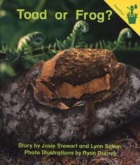 Toad or Frog? Seedling Reader Cover