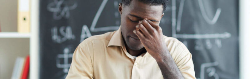 A new teacher feels the effects of burnout during his first year of teaching.