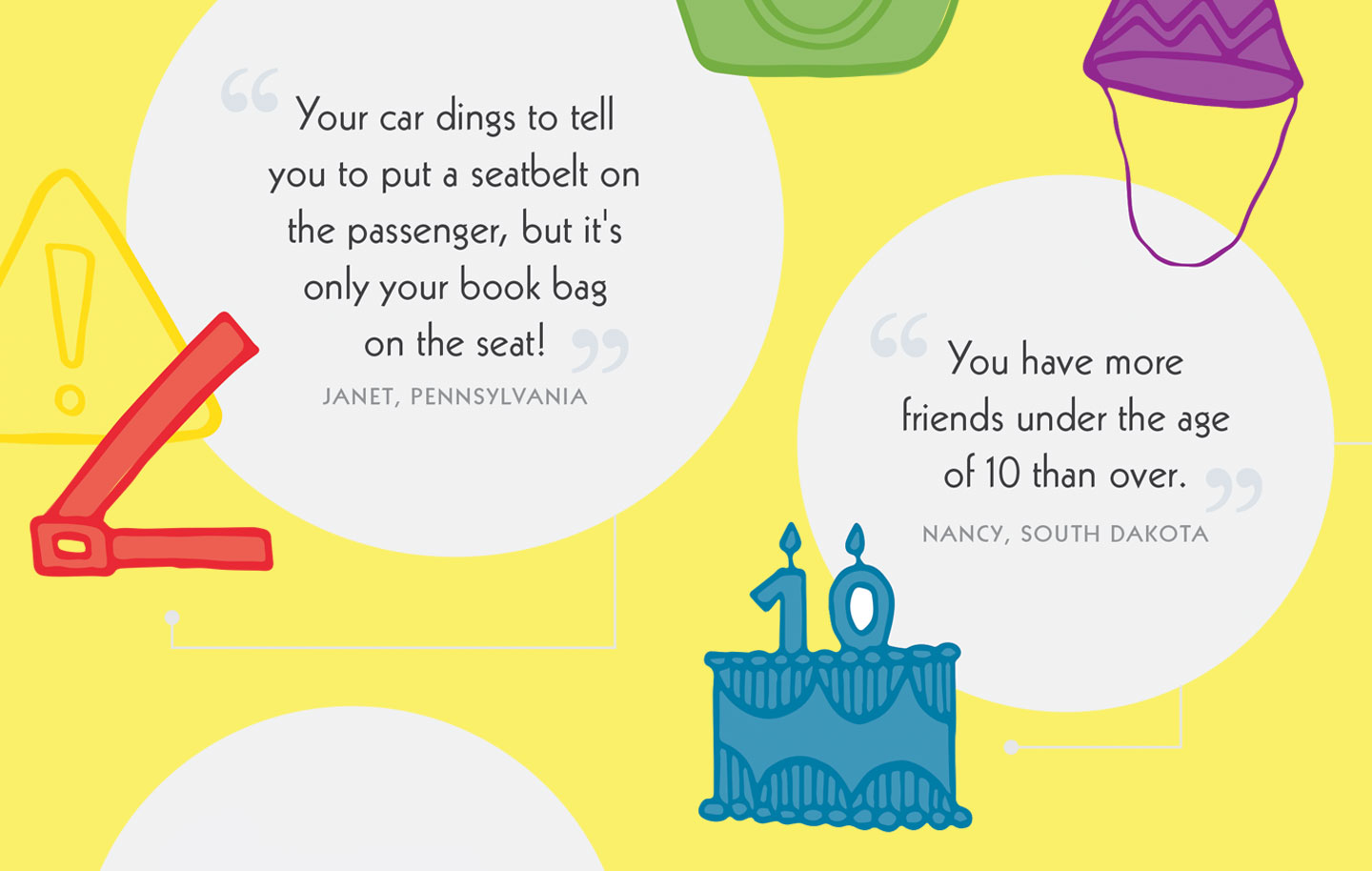 Infographic on funny things that show "you know you're a teacher when..."