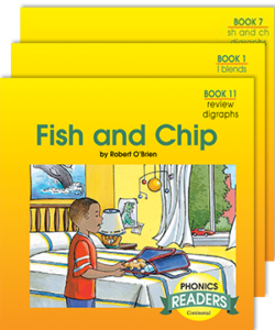 Phonics Adventures - book series for the title "Fish and Chip."