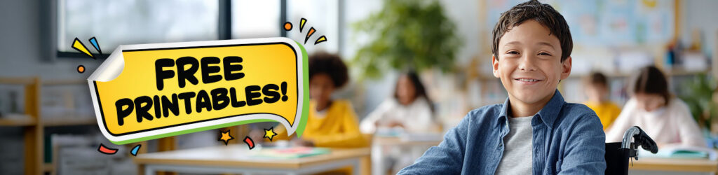 Happy student in the classroom